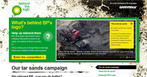 Site Greenpeace Behind the logo - Logo en Vue