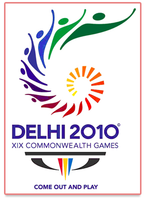 Logo des Jeux du Commonwealth de Delhi de 2010 - Logo en Vue