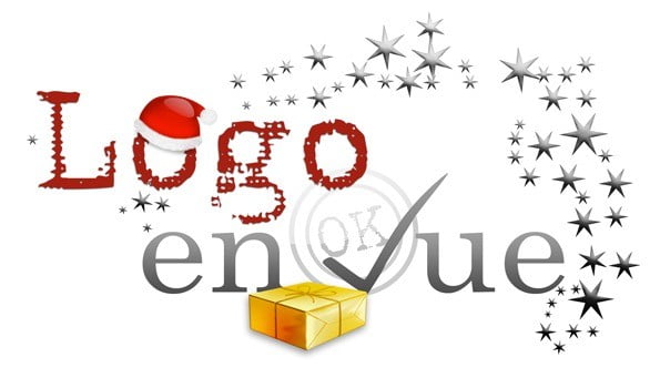 Agence de création de logo d'entreprise fête noël