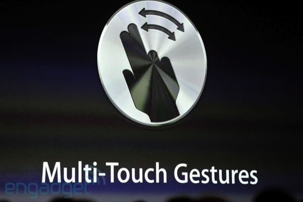 Le logo Multi-Touche Gesture qui suit le style graphique du logo iCloud