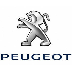 Le logo de la marque de voiture Peugeot