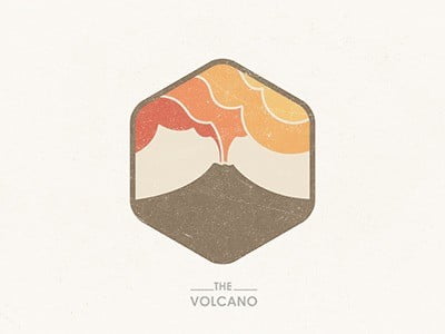 Logo Vintage - Volcan