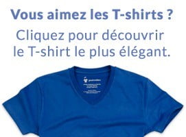 T-shirt col V pour homme